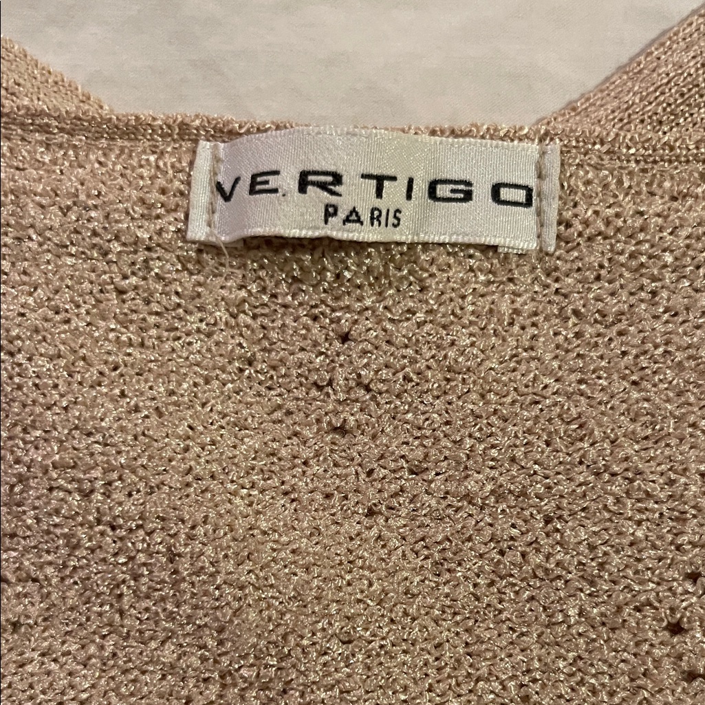 Vertigo Paris Tan Crop Top